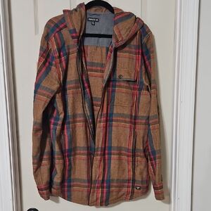 Tribal Brown Plaid Men's Jacket
